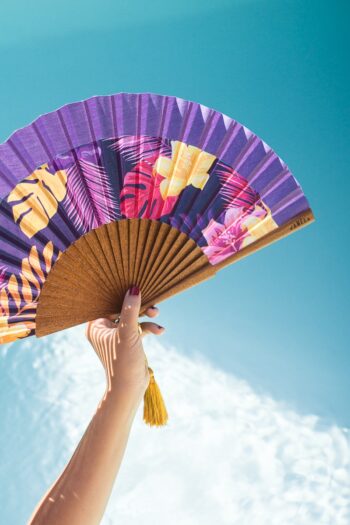 Abanico Paea Lila 3